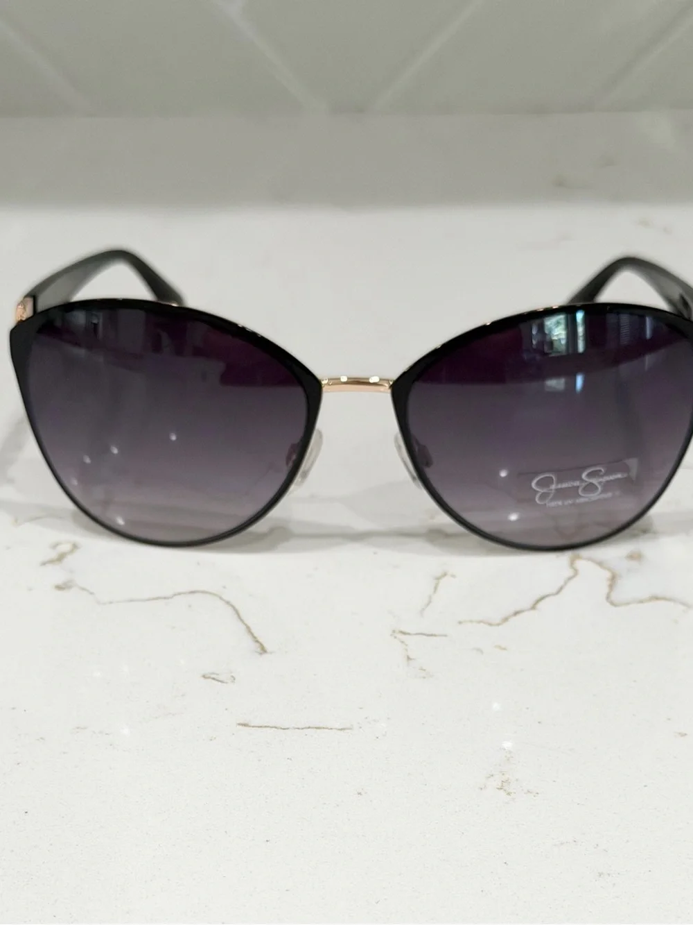 Women's Black Sunglasses with Gradient Lenses - Signature Style